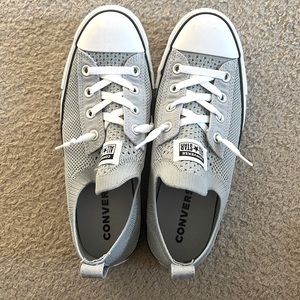Gray slip on Converse